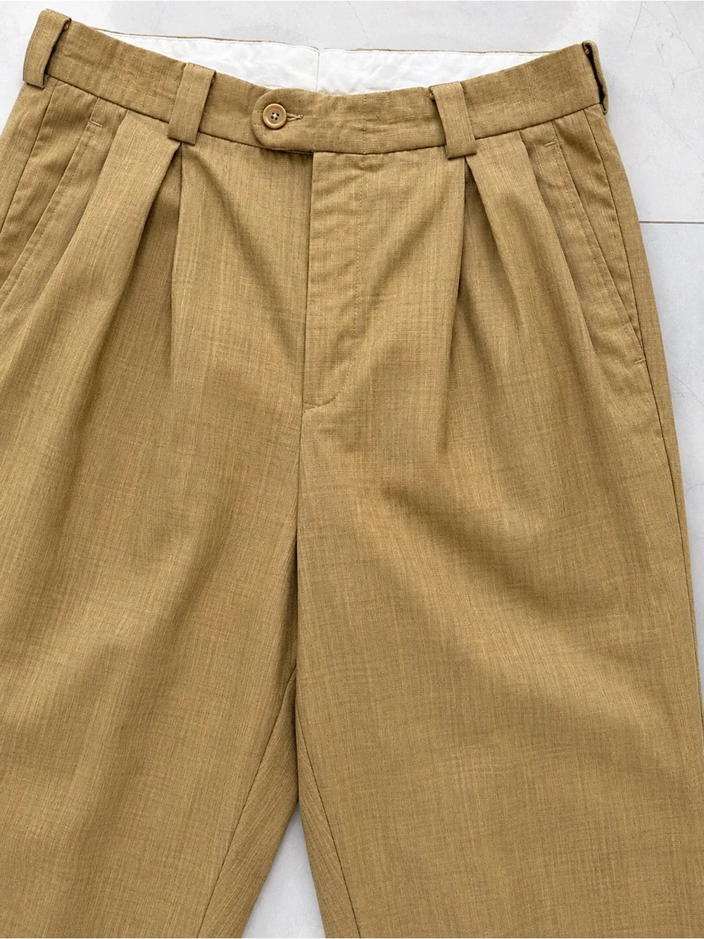 Linea Naturale Luxe Men’s 100% Wool Pleated Dress Pants Size 30 Made in Italy